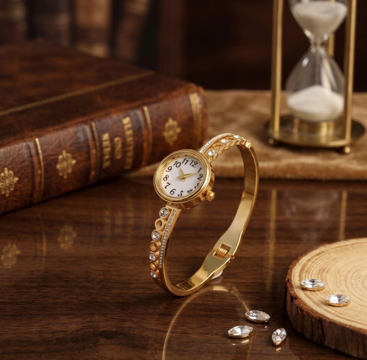 Celeste Crystal Bangle Watch