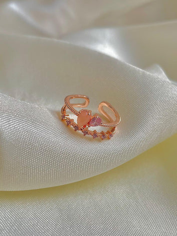 Dreamy Bubble Ring- peachy pink